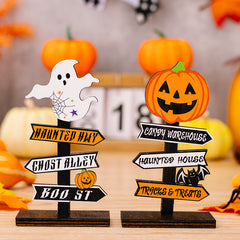 Halloween Letter Wooden Ornaments