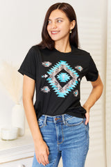 Geometric Graphic Short Sleeve T-Shirt