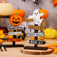 Halloween Letter Wooden Ornaments