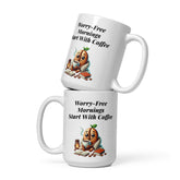 Worry-Free Mornings Start With Coffee Ceramic Mug