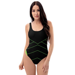 One-Piece Swimsuit With Stunning Geometric Design