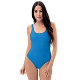 Classic Navy Blue One-Piece Swimsuit