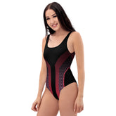 Geometric Design One-Piece Swimsuit - Stylish, Comfortable, and Durable Swimwear