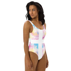 One-Piece Tie-Dye Swimsuit - Vibrant, Comfortable, and Stylish