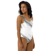 Abstract Design One-Piece Swimsuit - Stylish, Comfortable, and Durable Swimwear