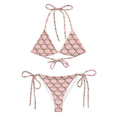 Blooming Pattern Recycled String Bikini: UPF 50+ Protection