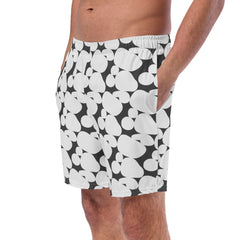 Stone Pattern Men’s Recycled Swim Trunks With Pockets