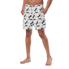 Stone Pattern Men’s Recycled Swim Trunks With Pockets
