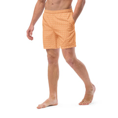 Orange Men’s Recycled Swim Trunks With Pockets