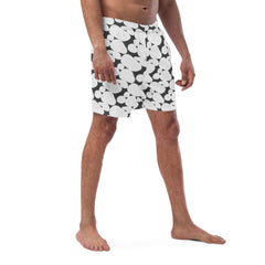 Stone Pattern Men’s Recycled Swim Trunks With Pockets