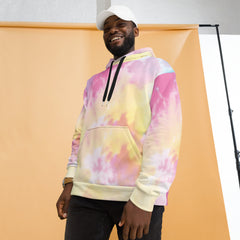 Unisex Tie-Dye Hoodie - Vibrant All-Over Print, Comfortable, and Warm