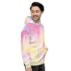 Unisex Tie-Dye Hoodie - Vibrant All-Over Print, Comfortable, and Warm