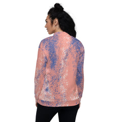 Unisex Bomber Jacket-Splash Pattern Vibrant, Comfortable, and Durable