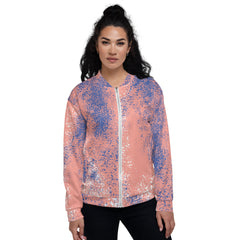 Unisex Bomber Jacket-Splash Pattern Vibrant, Comfortable, and Durable