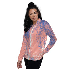 Unisex Bomber Jacket-Splash Pattern Vibrant, Comfortable, and Durable