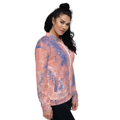 Unisex Bomber Jacket-Splash Pattern Vibrant, Comfortable, and Durable