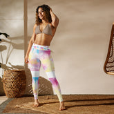 Premium Raised waistband Yoga Leggings With Tie-Dye Pattern