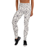 Premium Geometric Pattern Yoga Leggings - Breathable, Stretchable, And Bold