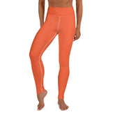 Premium Yoga Leggings - Flexible & Breathable - Dynamic Orange Color