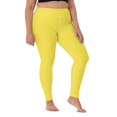 Premium Yoga Leggings - Flexible & Breathable - Vibrant Paris Daisy Color
