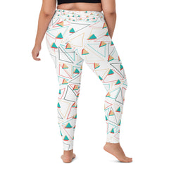 Premium Yoga Leggings With 3D Triangle Pattern