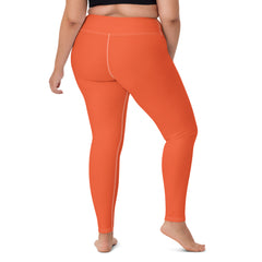 Premium Yoga Leggings - Flexible & Breathable - Dynamic Orange Color