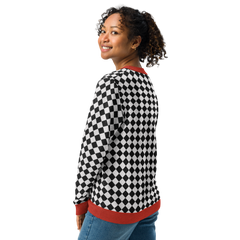 Knitted crew neck sweater