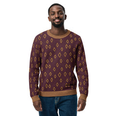 Knitted crew neck sweater