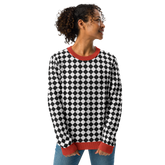 Knitted crew neck sweater