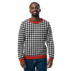 Knitted crew neck sweater