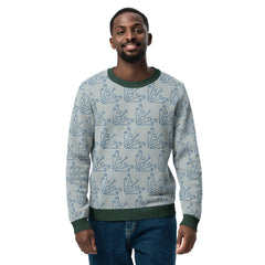 Knitted crew neck sweater