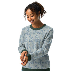 Knitted crew neck sweater