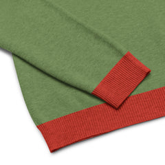 Knitted crew neck sweater with Feliz Navidad Graphic