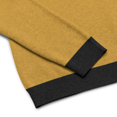 Knitted crew neck sweater with Pixel Heart Graphic