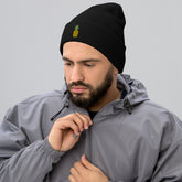 Unisex Pineapple Cuffed Beanie: Hypoallergenic Turbo Acrylic