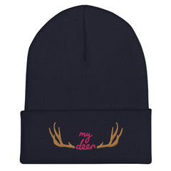 Unisex My Deer Cuffed Beanie: Hypoallergenic Turbo Acrylic