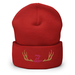 Unisex My Deer Cuffed Beanie: Hypoallergenic Turbo Acrylic