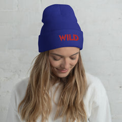Unisex Wild Cuffed Beanie: Hypoallergenic Turbo Acrylic
