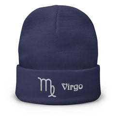 Virgo Zodiac Embroidered Beanie - Astrology-Inspired