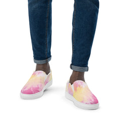 ColorRush Men’s slip-on canvas shoes - Tie-Dye Pattern