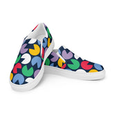 Men’s Pac-Man Pattern Slip-On Canvas Shoes - Handmade, Breathable, and Comfortable Footwear
