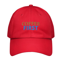 Under Armour® “Coffee First” embroidered Dad Hat