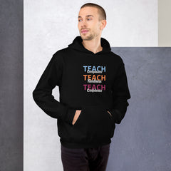 Unisex Heavy Blend Hoodie: Teach Compassion, Teach Kindness, Teach Confidence