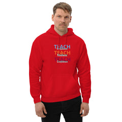 Unisex Heavy Blend Hoodie: Teach Compassion, Teach Kindness, Teach Confidence