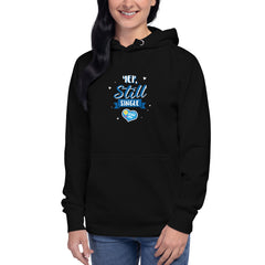 Yep, Still Single. Kiss Me’ Unisex Hoodie with Front Pouch Pocket