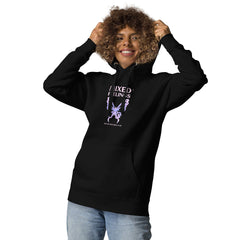 Premium Unisex Hoodie - ‘Mixed Feelings’ Slogan - Y2K Butterfly