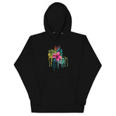 Premium Unisex Hoodie - with Elegant Pink Flower Graphic and 100% Cotton