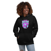 Unisex Premium Hoodie featuring a vibrant soccer mom graphic