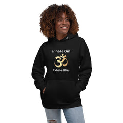 Unisex Premium Hoodie - Inhale Om, Exhale Bliss Soft Cotton