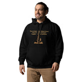 Unisex premium Hoodie with a Inner Peace Buddha phrase